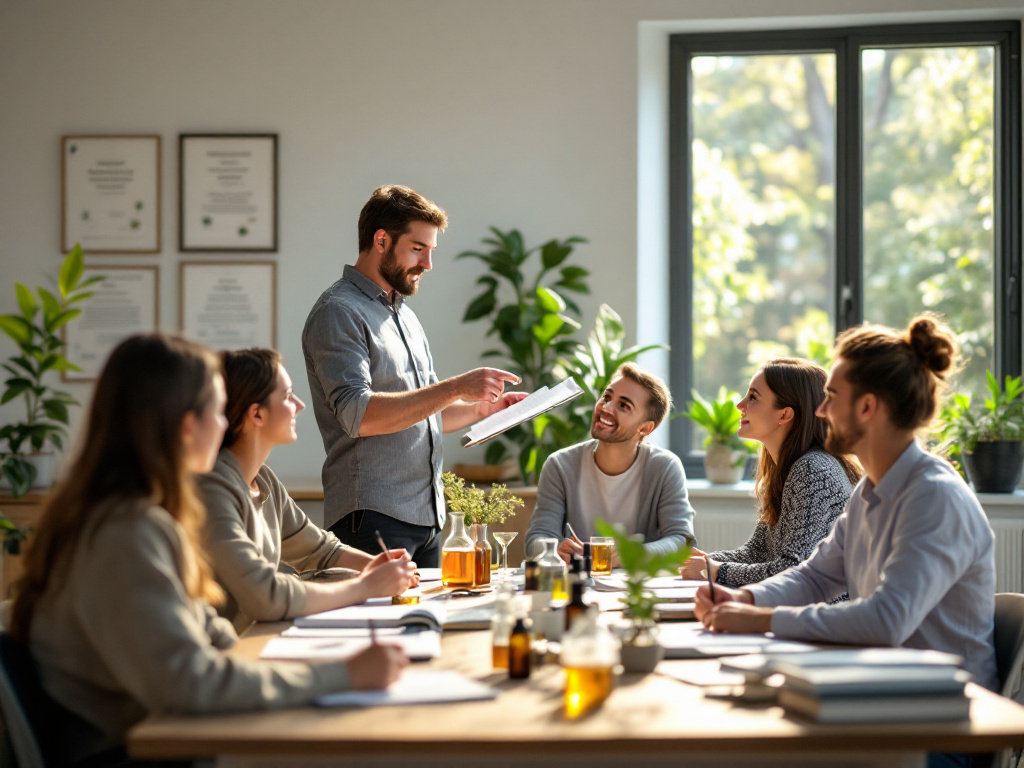 Bild eines Teams von Forschern, die in einer modernen Laborumgebung an einer innovativen Forschungsstudie zur Entwicklung neuer Pflanzenschutzmittel und nachhaltigen Landwirtschaftskonzepten arbeiten. Die Wissenschaftler sind mit hochwertigen Instrumenten wie Mikroskopen und Analysegeräten ausgestattet, um die Effektivität ihrer neuen Methoden zu überprüfen. Durch ihre Zusammenarbeit und innovative Ansätze können sie eine nachhaltige und ökologische Zukunft für die Landwirtschaft schaffen. Das Bild zeigt auch verschiedene Pflanzen und Gewächse, die in der Forschungsstudie verwendet werden. Die Wissenschaftler sind mit Schutzkleidung und Gesichtsmasken ausgestattet, um sich vor potenziellen Gefahren zu schützen. Durch ihre Forschungsarbeit können sie eine nachhaltige und ökologische Zukunft für die Landwirtschaft schaffen. Das Bild zeigt auch eine moderne Laborumgebung mit hochwertigen Instrumenten wie Mikroskopen und Analysegeräten. Die Wissenschaftler sind mit Schutzkleidung und Gesichtsmasken ausgestattet, um sich vor potenziellen Gefahren zu schützen. Durch ihre Forschungsarbeit können sie eine nachhaltige und ökologische Zukunft für die Landwirtschaft schaffen. Das Bild zeigt auch verschiedene Pflanzen und Gewächse, die in der Forschungsstudie verwendet werden.